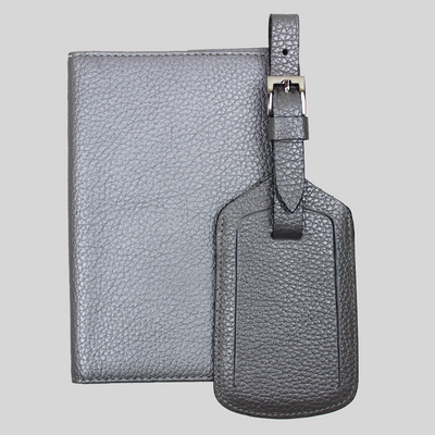 Slim Travel Wallet and Luggage Tag Set