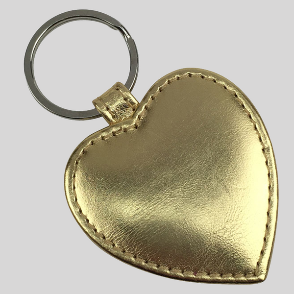 Metallic Heart or Star Key Ring Byron Brown