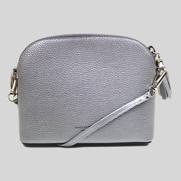Leather Crossbody Tassel Clutch Bag Byron Brown