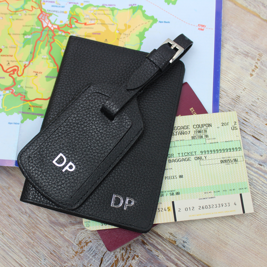 Passport Case and Luggage Tag Set